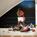 Muhammad Ali wall paint